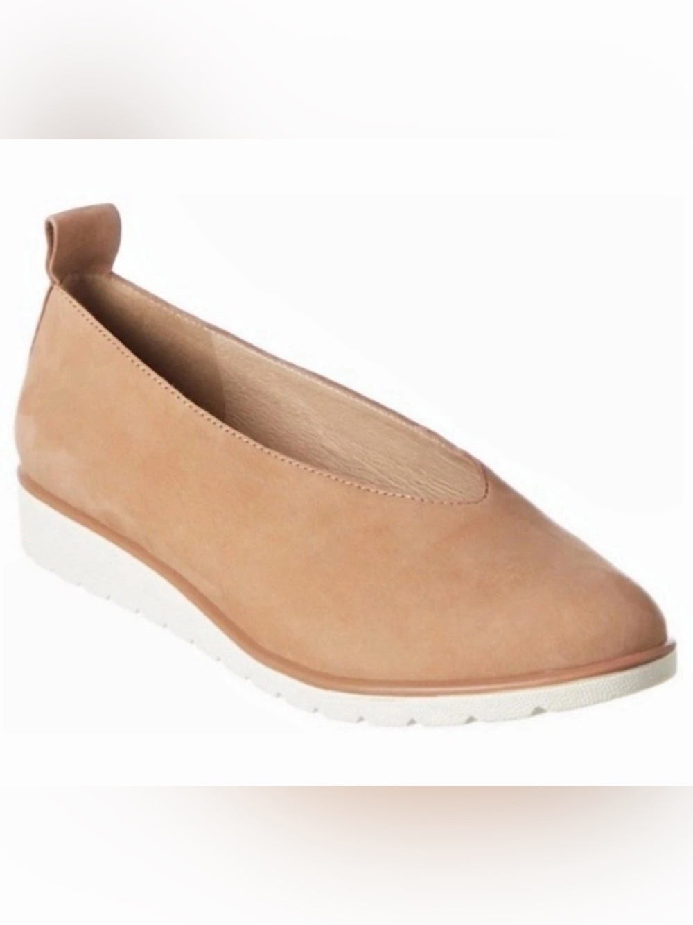 Eileen Fisher Suede Slip-On Shoes in Brown Size US 5.5